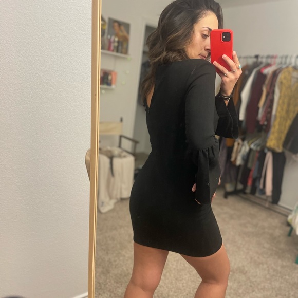 French Connection • Black Dress • Puff End Sleeves - Picture 6 of 9